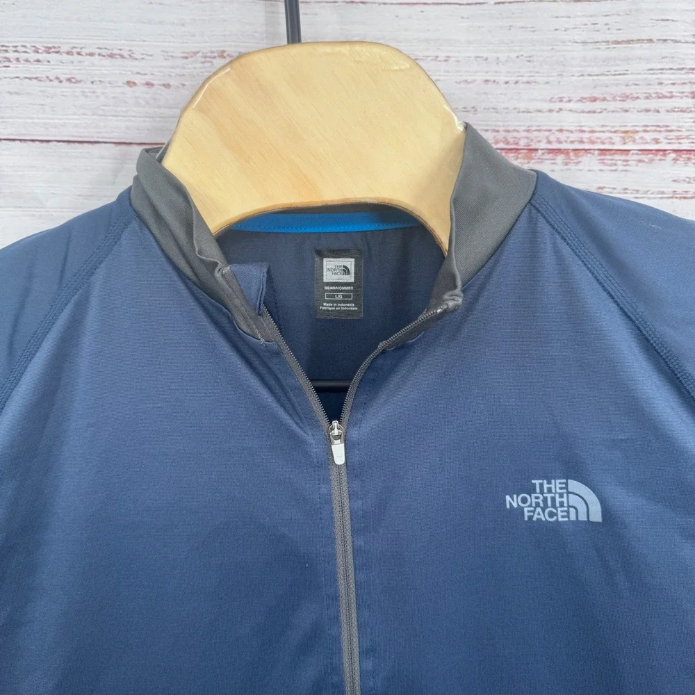 The North Face Mens Short Sleeve 1/4 Zip Pullover Shirt Large Hiking Performance